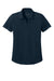 Mercer+Mettle MM1031 Womens Everyday Performance Short Sleeve Polo Shirt Night Navy Blue Flat Front