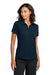 Mercer+Mettle MM1031 Womens Everyday Performance Short Sleeve Polo Shirt Night Navy Blue Model Front