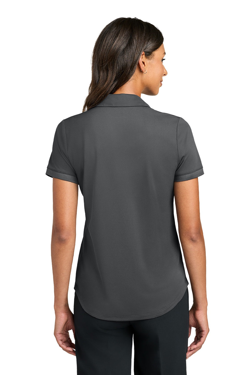 Mercer+Mettle MM1031 Womens Everyday Performance Short Sleeve Polo Shirt Storm Grey Model Back