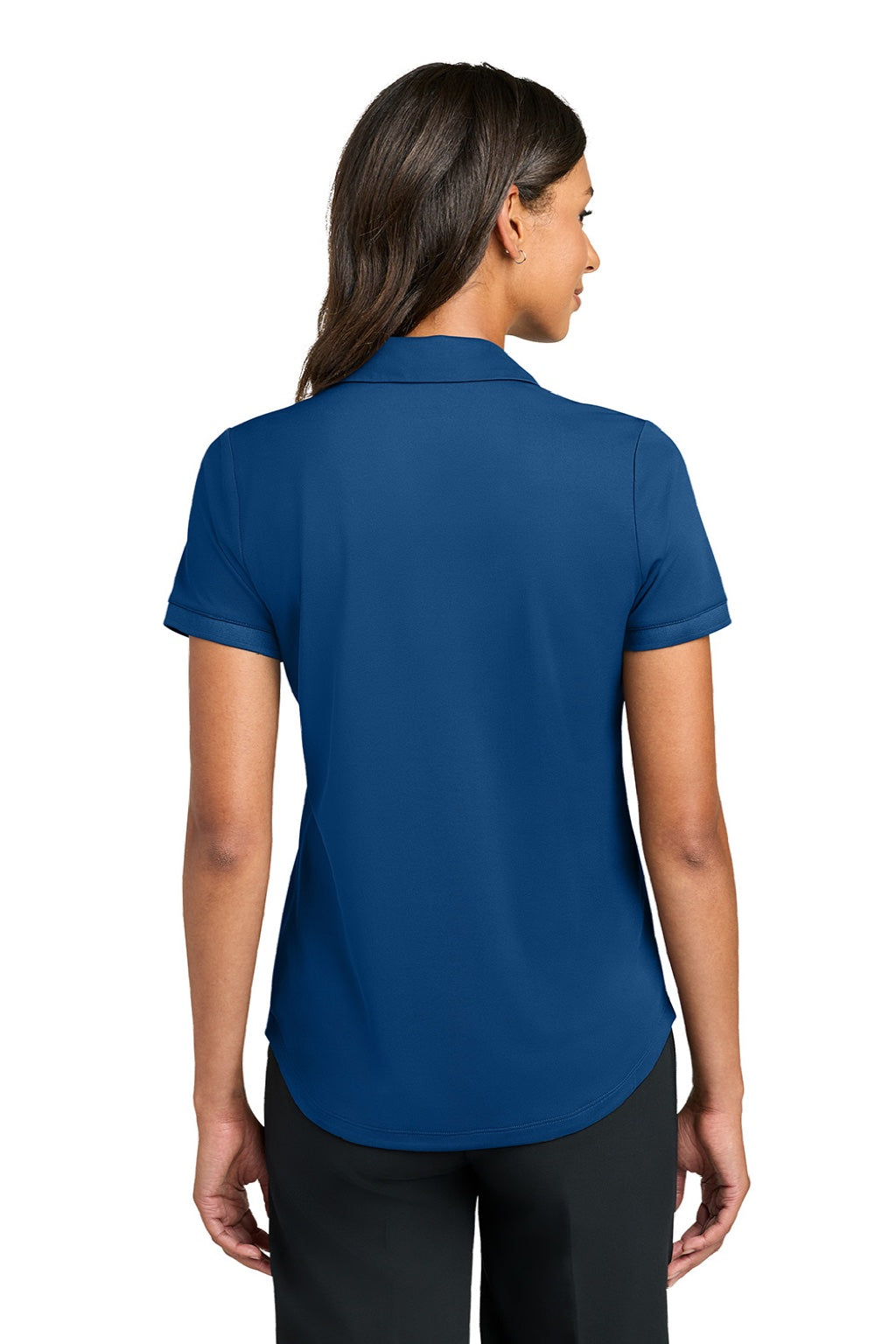 Mercer+Mettle MM1031 Womens Everyday Performance Short Sleeve Polo Shirt True Blue Model Back