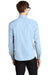 Mercer+Mettle MM2000 Mens Stretch Woven Long Sleeve Button Down Shirt Air Blue Model Back