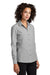 Mercer+Mettle MM2001 Womens Stretch Woven Long Sleeve Button Down Shirt Gusty Grey Model 3Q
