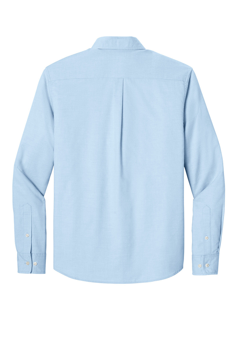 Mercer+Mettle MM2002 Mens Modern Oxford Long Sleeve Button Down Shirt Light Blue Flat Back