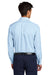 Mercer+Mettle MM2002 Mens Modern Oxford Long Sleeve Button Down Shirt Light Blue Model Back