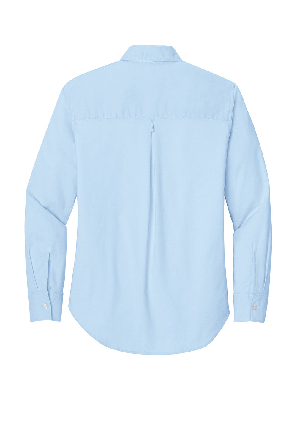 Mercer+Mettle MM2003 Womens Modern Oxford Long Sleeve Button Down Shirt Light Blue Flat Back