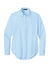 Mercer+Mettle MM2003 Womens Modern Oxford Long Sleeve Button Down Shirt Light Blue Flat Front