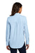Mercer+Mettle MM2003 Womens Modern Oxford Long Sleeve Button Down Shirt Light Blue Model Back
