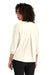 Mercer+Mettle MM2011 Womens Stretch Crepe 3/4 Sleeve Polo Shirt Ivory Chiffon White Model Back