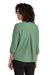 Mercer+Mettle MM2011 Womens Stretch Crepe 3/4 Sleeve Polo Shirt Sage Green Model Back