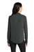 Mercer+Mettle MM2013 Womens Stretch Crepe Long Sleeve Button Down Shirt w/ Double Pockets Anchor Grey Model Back