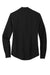 Mercer+Mettle MM2013 Stretch Crepe Long Sleeve Button Down Shirt w/ Double Pockets Deep Black Flat Back