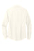 Mercer+Mettle MM2013 Stretch Crepe Long Sleeve Button Down Shirt w/ Double Pockets Ivory Chiffon White Flat Back