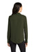 Mercer+Mettle MM2013 Womens Stretch Crepe Long Sleeve Button Down Shirt w/ Double Pockets Townsend Green Model Back