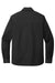 Mercer+Mettle MM2020 Mens Twill Long Sleeve Button Down Shirt w/ Pockets Deep Black Flat Back