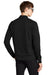 Mercer+Mettle MM3000 Mens Double Knit Full Zip Bomber Jacket Deep Black Model Back