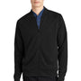 Mercer+Mettle Mens Double Knit Full Zip Bomber Jacket - Deep Black