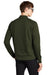 Mercer+Mettle MM3000 Mens Double Knit Full Zip Bomber Jacket Townsend Green Model Back