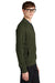 Mercer+Mettle MM3000 Mens Double Knit Full Zip Bomber Jacket Townsend Green Model Side
