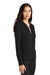 Mercer+Mettle MM3001 Womens Double Knit Full Zip Bomber Jacket Deep Black Model 3Q