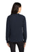 Mercer+Mettle MM3001 Womens Double Knit Full Zip Bomber Jacket Night Navy Blue Model Back