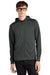 Mercer+Mettle MM3002 Mens Double Knit Full Zip Hooded Sweatshirt Hoodie w/ Pockets Anchor Grey Model Front