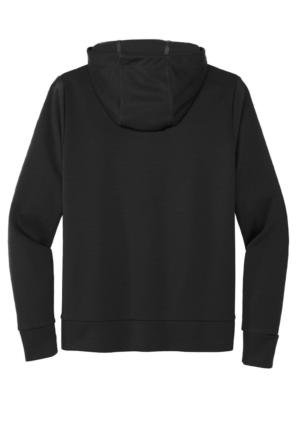 Mercer+Mettle MM3002 Double Knit Full Zip Hooded Sweatshirt Hoodie w/ Pockets Deep Black Flat Back
