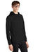 Mercer+Mettle MM3002 Mens Double Knit Full Zip Hooded Sweatshirt Hoodie w/ Pockets Deep Black Model 3Q