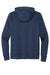 Mercer+Mettle MM3002 Double Knit Full Zip Hooded Sweatshirt Hoodie w/ Pockets Insignia Blue Flat Back