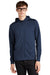 Mercer+Mettle MM3002 Mens Double Knit Full Zip Hooded Sweatshirt Hoodie w/ Pockets Insignia Blue Model Front