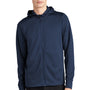 Mercer+Mettle Mens Double Knit Full Zip Hooded Sweatshirt Hoodie w/ Pockets - Insignia Blue - Closeout