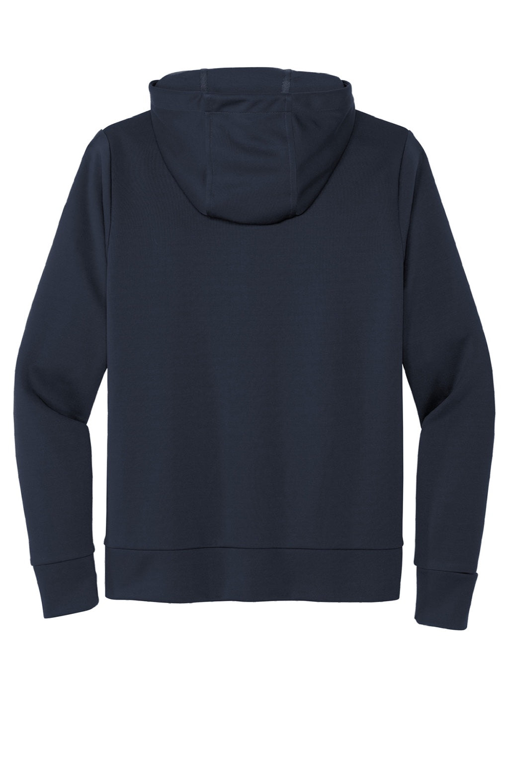 Mercer+Mettle MM3002 Double Knit Full Zip Hooded Sweatshirt Hoodie w/ Pockets Night Navy Blue Flat Back