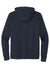 Mercer+Mettle MM3002 Double Knit Full Zip Hooded Sweatshirt Hoodie w/ Pockets Night Navy Blue Flat Back