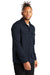Mercer+Mettle MM3004 Mens Double Knit Snap Front Jacket Night Navy Blue Model 3Q