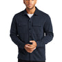 Mercer+Mettle Mens Double Knit Snap Front Jacket - Night Navy Blue