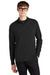 Mercer+Mettle MM3010 Mens Stretch 1/4 Zip Sweatshirt Deep Black Model Front