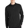 Mercer+Mettle Mens Stretch 1/4 Zip Sweatshirt - Deep Black