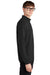 Mercer+Mettle MM3010 Mens Stretch 1/4 Zip Sweatshirt Deep Black Model Side