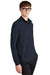 Mercer+Mettle MM3010 Mens Stretch 1/4 Zip Sweatshirt Night Navy Blue Model 3Q