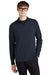 Mercer+Mettle MM3010 Mens Stretch 1/4 Zip Sweatshirt Night Navy Blue Model Front