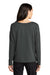 Mercer+Mettle MM3013 Womens Stretch Drop Shoulder Wide Crewneck Sweatshirt Anchor Grey Model Back