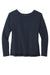 Mercer+Mettle MM3013 Stretch Drop Shoulder Wide Crewneck Sweatshirt Night Navy Blue Flat Front