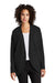 Mercer+Mettle MM3015 Womens Stretch Open Front Long Sleeve Cardigan Sweater Deep Black Model Front