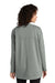 Mercer+Mettle MM3015 Womens Stretch Open Front Long Sleeve Cardigan Sweater Gusty Grey Model Back