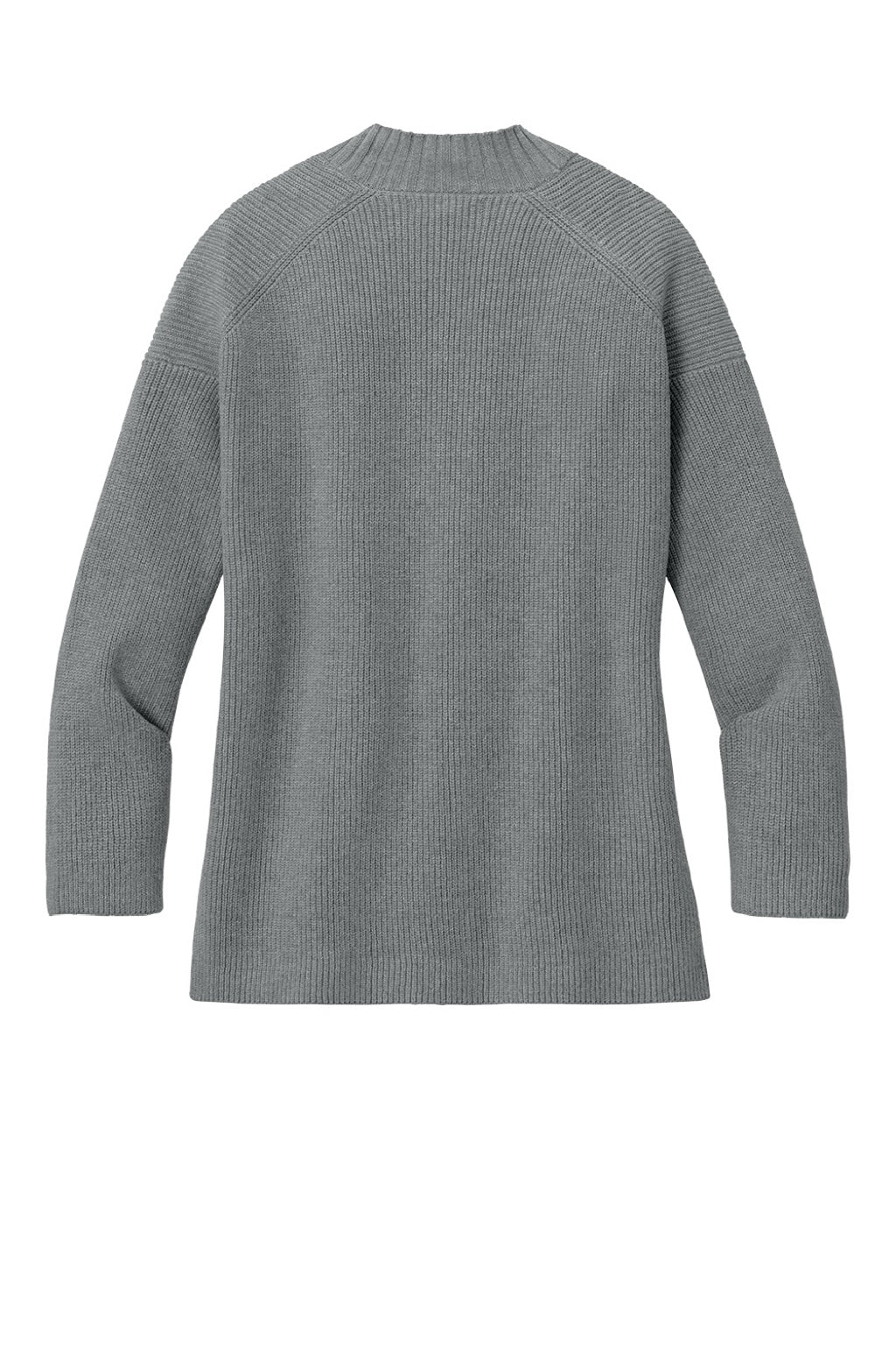 Mercer+Mettle MM3021 Womens Open Cardigan Sweater w/ Pockets Heather Gusty Grey Flat Back
