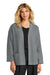 Mercer+Mettle MM3021 Womens Open Cardigan Sweater w/ Pockets Heather Gusty Grey Model Front