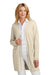 Mercer+Mettle MM3023 Womens Open Front Cardigan Sweater Birch Model Front