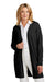 Mercer+Mettle MM3023 Womens Open Front Cardigan Sweater Deep Black Model Front