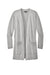 Mercer+Mettle MM3023 Womens Open Front Cardigan Sweater Heather Gusty Grey Flat Front