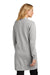Mercer+Mettle MM3023 Womens Open Front Cardigan Sweater Heather Gusty Grey Model Back