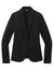 Mercer+Mettle MM3031 Womens Snag Resistant Relaxed Knit Blazer w/ Pockets Deep Black Flat Front